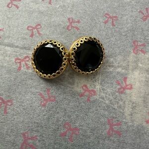 Black and Gold Stud Earrings
Vintage